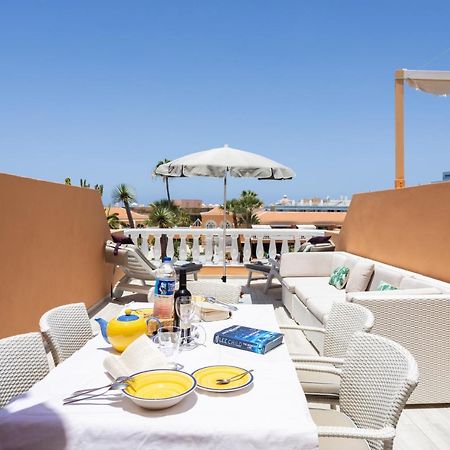 Exclusive Attic Las Vistas 3 With Breathtaking Sea View, Only 100 M To The Sea, Heated Pool, Aircon, Wifi Arona  Exterior foto