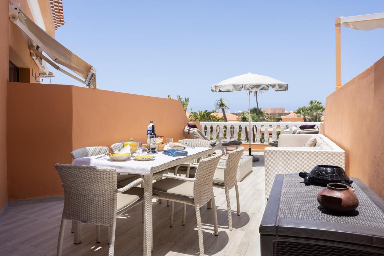 Exclusive Attic Las Vistas 3 With Breathtaking Sea View, Only 100 M To The Sea, Heated Pool, Aircon, Wifi Arona  Exterior foto